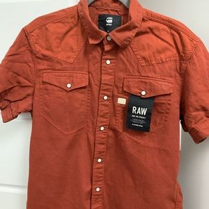 G-Star Burnt Orange Streetwear Polo Shirt